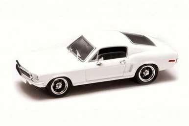 Lucky Road Signature Ford Mustang GT 2+2 Fastback, White - Lucky 43206 - 1/43 Scale Diecast Model Toy Car