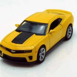 Chevy Camaro ZL1, Yellow - Welly 43667 - 4.5Long Diecast Model Toy Car (Brand New, But NOT IN BOX)