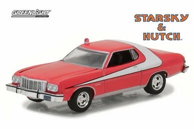 1976 Ford Gran Torino Starsky And Hutch, Red - Greenlight 44780A/48 - 1/64 Scale Diecast Car