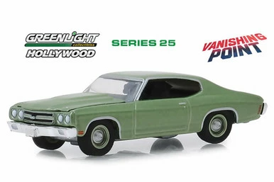 Greenlight 1970 Chevy Chevelle, Vanishing Point - Vanishing Pointlight 44850B/48 - 1/64 Scale Diecast Car
