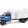 1980 Chevy C-70 Grain Truck, Blue Metallic And White - Greenlight 45130A - 1/64 Scale Diecast Car