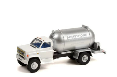 Greenlight 1982 Chevy C-60 Propane Truck "Armstrong Propane Co."and Silver - 45140B/48 - 1/64 Scale Diecast