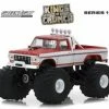 Ford F-250, Red With White - Greenlight 49010E/48 - 1/64 Scale Diecast Model Toy Car