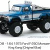 1975 Ford F-250 Monster Truck, Kings Of Crunch - King Kong - Greenlight 49060B - 1/64 Diecast Car