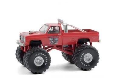 ModelToyCars Kings Of Crunch 1984 Chevy Silverado Monster Truck, Samson I - Greenlight 49080E - 1/64 Diecast Car