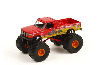 1993 Ford F-250 Monster Truck, Krimson Krusher II - Greenlight 49100F 1/64 Scale Diecast Car