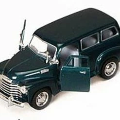 1950 Chevy Suburban, Green - Kinsmart 5006D - 1/36 Scale Diecast Car (Brand New, But NOT IN BOX)