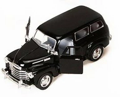 1950 Chevy Suburban, Black - Kinsmart 5006D - 1/36 Scale Diecast Car (Brand New, But NOT IN BOX)