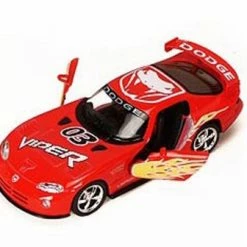 Kinsmart Dodge Viper Race Car #03,- 5039DF - 1/36 Scale Diecast Model Toy Car (Brand New, But NOT IN BOX)