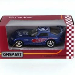 Dodge Viper Race Car #03 W/ Decals, Blue - Kinsmart 5039FWBU - 1/36 Scale Diecast Model Toy Car