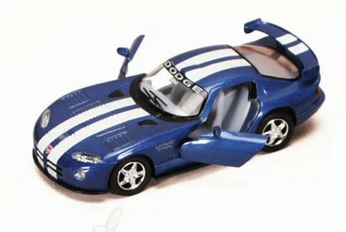 Kinsmart Dodge Viper GTS-R, Blue - 5039D - 1/36 Scale Diecast Model Toy Car (Brand New, But NOT IN BOX)