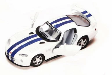 Dodge Viper GTS-R, White - Kinsmart 5039D - 1/36 Scale Diecast Car (Brand New, But NOT IN BOX)