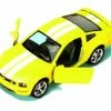 2006 Ford Mustang GT, Yellow - Kinsmart 5091DF - 1/38 Scale Diecast Car (Brand New, But NOT IN BOX)