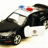 2006 Ford Mustang GT Police Car, Black - Kinsmart 5091DP - 1/38 Scale Diecast Model Toy Car