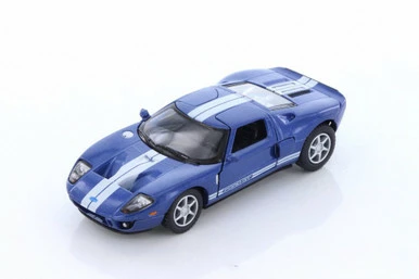 Ford GT Hard Top, Blue - Kinsmart 5092D - 1/36 Scale Diecast Model Toy Car