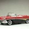 1958 Ford Fairlane 500 Open Convertible, Torch Red & Raven Black - Sun Star 5264 - 1/18 Diecast Car