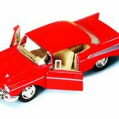 Kinsmart 1957 Chevy Bel Air, Red - 5313D - 1/40 Scale Diecast Model Toy Car (Brand New, But NOT IN BOX)