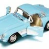 1957 Chevy Corvette, Blue - Kinsmart 5316D - 1/34 Scale Diecast Car (Brand New, But NOT IN BOX)