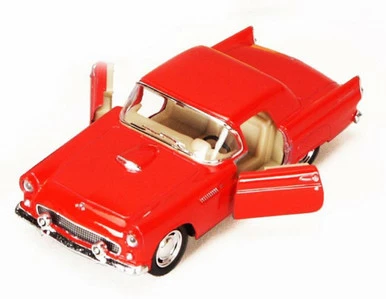 1955 Ford Thunderbird, Red - Kinsmart 5319D - 1/36 Scale Diecast Car (Brand New, But NOT IN BOX)