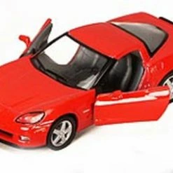 2007 Chevy Corvette Z06, Red - Kinsmart 5320D - 1/36 Scale Diecast Car (Brand New, But NOT IN BOX)