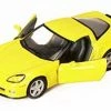 2007 Chevy Corvette Z06, Yellow - Kinsmart 5320D - 1/36 Diecast Car (Brand New, But NOT IN BOX)