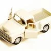 1955 Chevy Stepside Pickup Truck, White - Kinsmart 5330/6D - 1/32 Scale Diecast Model Toy Car