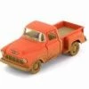 1955 Chevy Stepside Muddy Pickup Truck, Orange - Kinsmart 5330DY - 1/32 Scale Diecast Model Toy Car