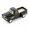 1955 Chevy Stepside Pickup Truck, Black - Kinsmart 5330DBK - 1/32 Scale Diecast Model Toy Car