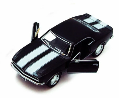 1967 Chevy Camaro Z/28, Black - Kinsmart 5341D - 1/37 Scale Diecast Model Toy Car (Brand New, But NOT IN BOX)