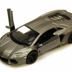 Lamborghini Aventador LP700-4, Gray - Kinsmart 5355D - 1/38 Scale Diecast Model Toy Car