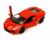 Lamborghini Aventador LP700-4, Orange - Kinsmart 5355D - 1/38 Scale Diecast Model Toy Car