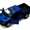 2013 Ford F-150 SVT Raptor SuperCrew Pickup Truck, Blue - Kinsmart 5365D - 1/46 Scale Diecast Model Toy Car (Brand New, But NOT IN BOX)