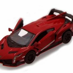 Lamborghini Veneno, Red - Kinsmart 5367D - 1/36 Scale Diecast Car (Brand New, But NOT IN BOX)
