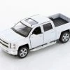2014 Chevy Silverado, White - Kinsmart 5381DW - 1/46 Scale Diecast Model Toy Car