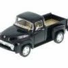 1956 Ford F-100 Pickup Truck, Black - Kinsmart 5385D - 1/38 Diecast Car (Brand New, But NOT IN BOX)