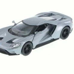 2017 Ford GT, Silver - Kinsmart 5391D - 1/38 Scale Diecast Model Toy Car (Brand New, But NOT IN BOX)