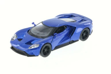 2017 Ford GT, Blue - Kinsmart 5391D - 1/38 Scale Diecast Model Toy Car (Brand New, But NOT IN BOX)
