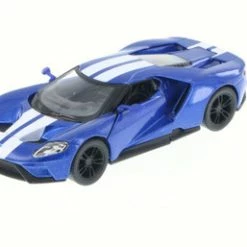2017 Ford GT, Blue - Kinsmart 5391DF - 1/38 Scale Diecast Model Toy Car (Brand New, But NOT IN BOX)