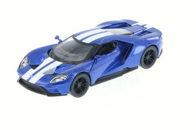 2017 Ford GT, Blue - Kinsmart 5391DF - 1/38 Scale Diecast Model Toy Car (Brand New, But NOT IN BOX)