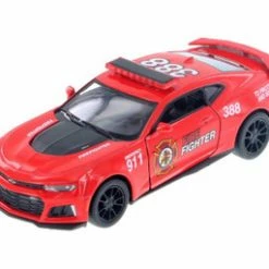 2017 Chevrolet Camaro ZL1 Firefighter Hard Top, Red - Kinsmart 5399DPR - 1/38 Scale Diecast Car