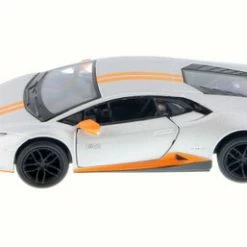 Lamborghini Huracan LP610-4 Avio, Silver - Kinsmart 5401D - 1/36 Scale Diecast Model Toy Car