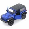 2018 Jeep Wrangler Rubion, Blue - Kinsmart 5412DAB - 1/34 Scale Diecast Model Toy Car