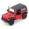 2018 Jeep Wrangler Rubion, Red - Kinsmart 5412DAB - 1/34 Scale Diecast Model Toy Car