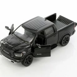2019 Dodge Ram Pick Up Truck, Black - Kinsmart 5413D - 1/46 Scale Diecast Model Toy Car