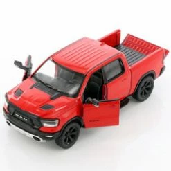 2019 Dodge Ram Pick Up Truck, Red - Kinsmart 5413D - 1/46 Scale Diecast Model Toy Car