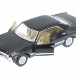 1967 Chevy Impala Hard Top, Black - Kinsmart 5418D - 1/43 Scale Diecast Model Toy Car