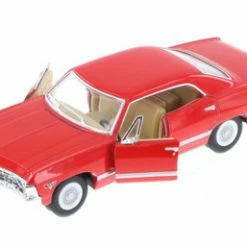 1967 Chevy Impala Hard Top, Red - Kinsmart 5418D - 1/43 Scale Diecast Model Toy Car