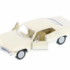 1967 Chevy Impala Hard Top, White - Kinsmart 5418D - 1/43 Scale Diecast Model Toy Car