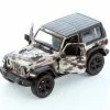 2018 Jeep Wrangler Rubicon, Camo Brown Kinsmart 5420DAB 1/34 Scale Diecast Model Car