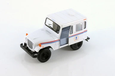 1971 Jeep DJ-5B USPS, White - Kinsmart 5435D - 1/26 Scale Diecast Model Toy Car
